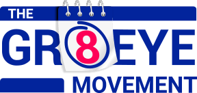The Gr8 Eye Movement logo.